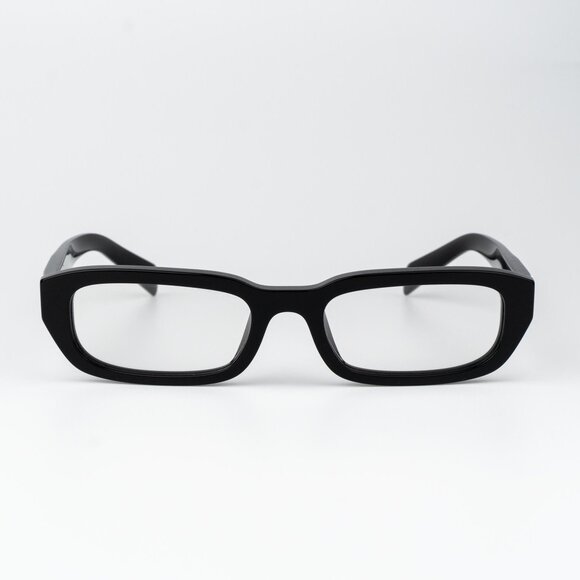Prada Women Eyeglasses Black Rectangle PRB06S 16K08N NEW AUTHENTIC - Picture 1 of 10